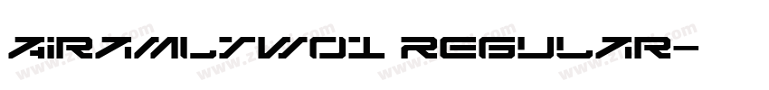 AiramLTW01 Regular字体转换